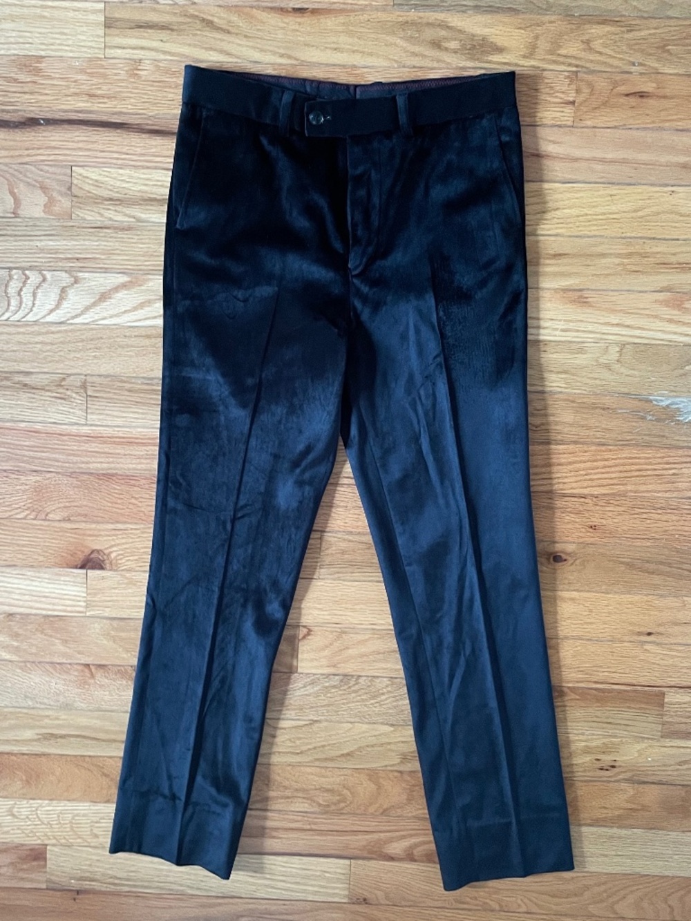 Isaac Mizrahi Velvet Black Pants | Boys 16